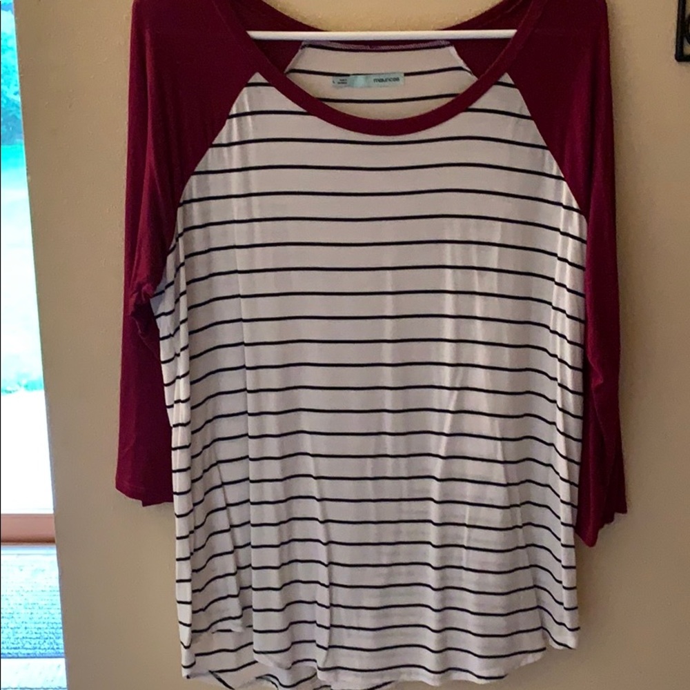 3/4 length tee shirt